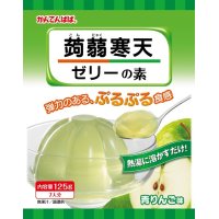 伊那食品工業　かんてんぱぱ　蒟蒻寒天ゼリーの素　青りんご味　125ｇ